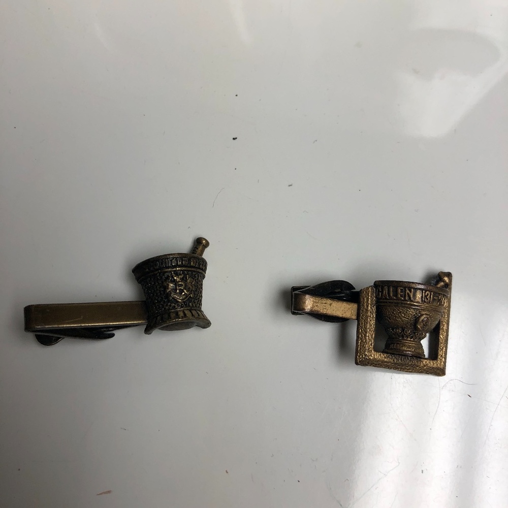 Vintage Schering tie clips